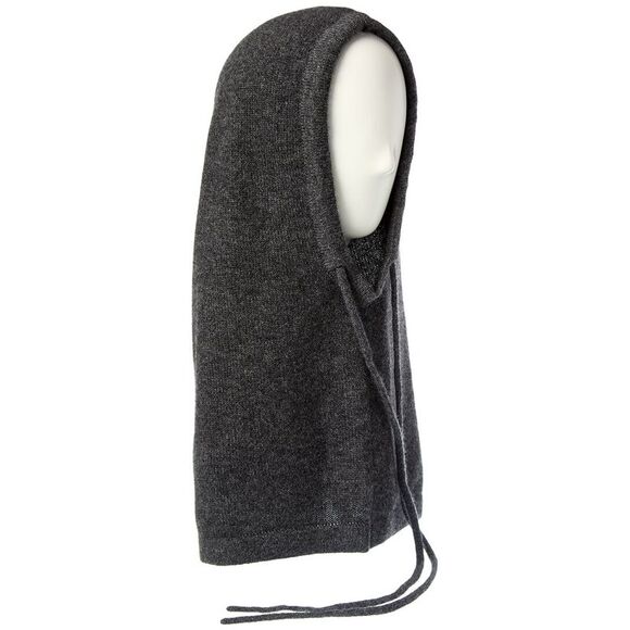 Forte Accessories - Forte Charcoal Knit Hooded Scarf